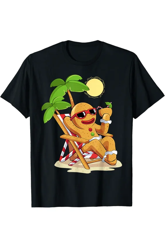 Summer Gingerbread Man Beach T-Shirt