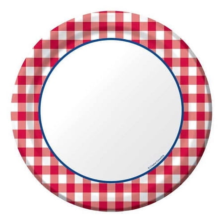 Summer 'Gingham Fun' Small Paper Plates (8ct)