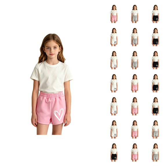 Summer Girls Casual Shorts Loose Fit Feel Play Shorts For Outdoor Activities