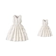 thumbnail image 1 of Summer Girls Dress, A-Line Flowy Ruffle Sleeveless Asymmetrical Party Mini Dress, 1 of 6