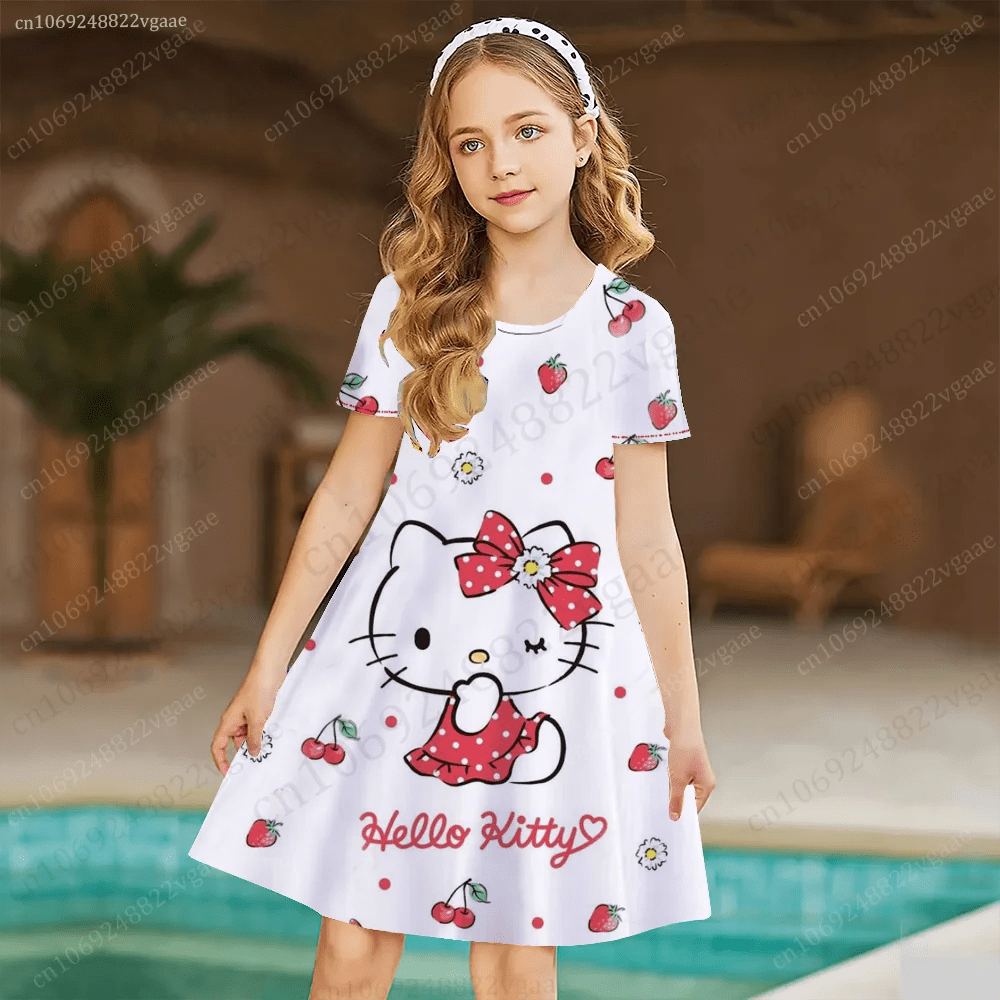 Hello kitty dress for girl hotsell