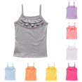 thumbnail image 1 of Summer Girls Tank Tops Toddler Grey Camisole Comfort Breathable Dance Spaghetti Strap Undershirts for Girls 4T, 1 of 4