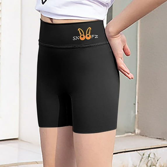 Summer Girls Under Dress Tight Shorts Stretch Yoga Shorts Leggings Ice Silk High Waist Butt Lifter Comfy Short Pants