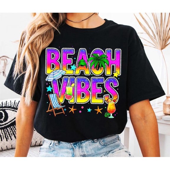 Summer Glitter Bundle T-shirt, Beach Vibes T-shirt, Salty Beach T-shirt, Summer Vibes T-shirt Gift, Trendy Summer Designs, Salty Soul T-shirt, Lake Life