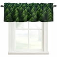 thumbnail image 1 of Summer Green Forest Valances for Windows Pine Trees Forest Landscape Style Rod Pocket Curtain Valance Window Treatment Short Curtains for Kitchen Living Room, 42"x18", 1 of 9