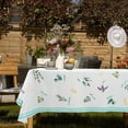 thumbnail image 1 of Summer Green Leaf Table Clothes for Rectangle Tables 60 x 84,Perfect for Kitchen Dinner, Restaurant ,Outdoor Holiday Picnic Table Cover, 1 of 5