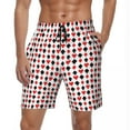 thumbnail image 1 of Summer Gym Shorts Men's Playing Cards And Heart Custom DIY Board Short Pants Casual Quick Drying Be, 1 of 6