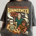 thumbnail image 1 of Summer Halloween Tshirt, I Freaking Love Summer Tshirt, Horror Characters, Summerween Tshirt, Halloween In Summer Tshirt, Halloween Tshirt, 1 of 5