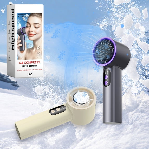 Summer Handheld Fan Portable Mini Desktop Fan Rechargeable 2-in-1 Personal Cooling Small Fan for Travel Office Home by PALIFEUR