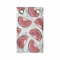 thumbnail image 1 of Summer Hanging Pocket Organizer, Grapefruit and Exotic Fruits Doodle Freshness of Summer Season Tropical, Printed Polyester Storage Bag with Pockets, 9" x 16", Dark Coral and White, 1 of 2