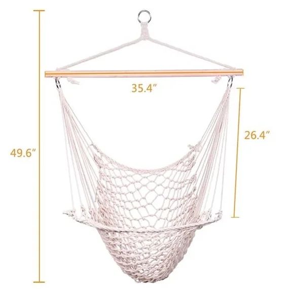 Summer Hanging Rope Air/Sky Chair Swing Easy To Hang Assemble Lightweight Garden