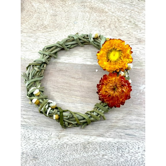 Summer Harvest, Sweetgrass Wreath Ornaments, 4