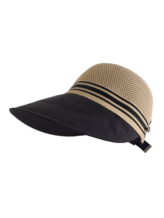 Summer Hat Large Head Circumference Breathable Mesh Sun Protection Hat with Extended Brim Mesh Top Outdoor Travel Sunshade Hat