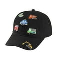 thumbnail image 1 of Summer Hats for Baby Boys and Girls Boys Baby Boys and Girls' Embroidered Car Baseball Cap | Adjustable Sun Protction Hat for Spring & Fall &Black 2-8 Years, 1 of 4