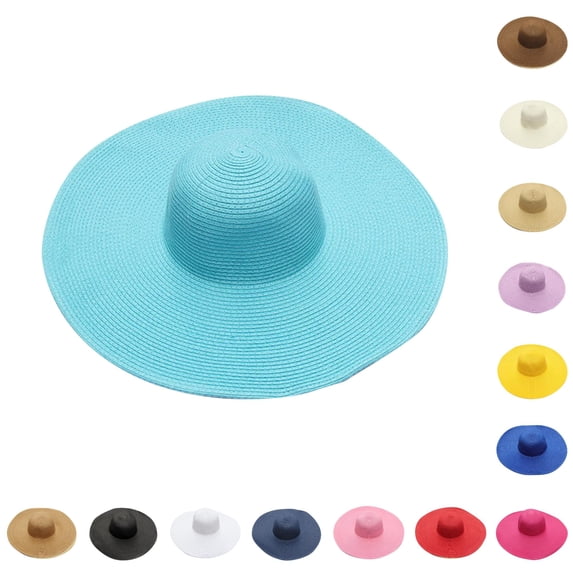 Summer Hats for Women Wide Bongrace Women Straw Beach Hat Little Girl Sun Cap Ladies Hats Tall Hat One Size