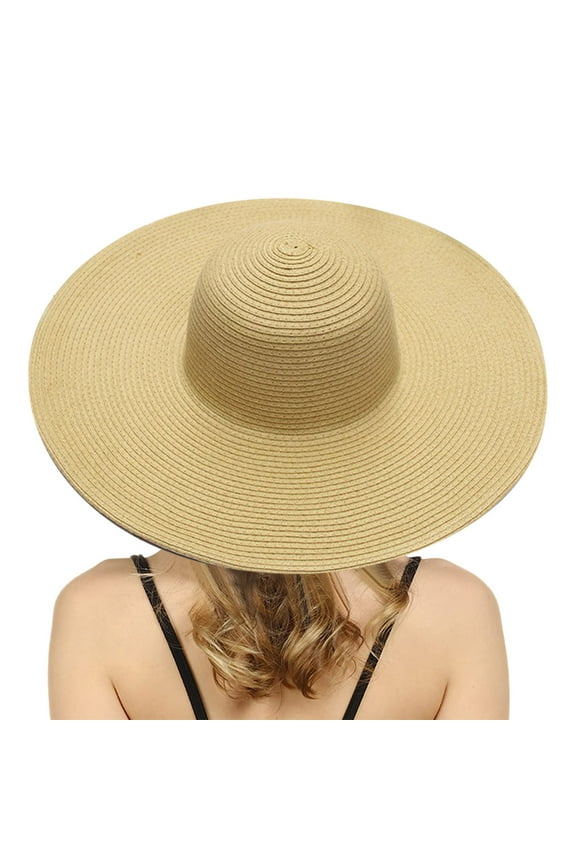 Summer Hats for Women Wide Brim Sun Hat Floppy Foldable Bongrace Straw Beach Hat