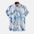 thumbnail image 1 of Summer Hawaiian Shirts for Men Vintage,Men's Short Sleeve Button Down Vintage Bowling Shirts,Hawaiian Casual Printed Beach Shirt Summer Regular Fit Top,Mens Floral Beach Shirts Wrinkle Free, 1 of 9