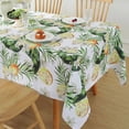 thumbnail image 1 of Summer Hawaiian Table Cloth for Rectangle Tables 60x84 Inch,Washable Tropical Lemon Tablecloth, Spill Proof Beach Birthday Table Cover for Party Picnic Outdoor, 1 of 6