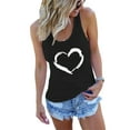thumbnail image 1 of Summer Heart Graphic Tank Tops for Women Graphic Vest Tank Tops Sleeveless Loose Tunic Tee Shirts Tank Top, 1 of 2