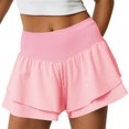 thumbnail image 1 of Summer High Waist Women Active Sport Casual Shorts Ruffle Pants, 1 of 5