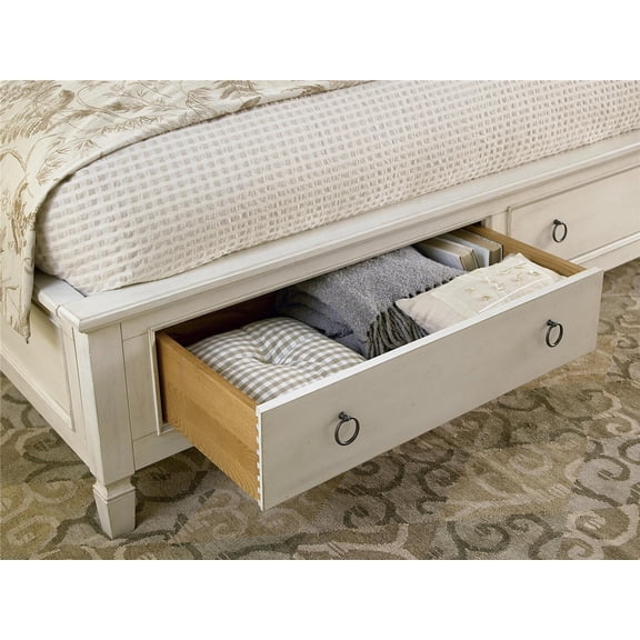 Summer Hill Traditional King Storage Bed with Drawers