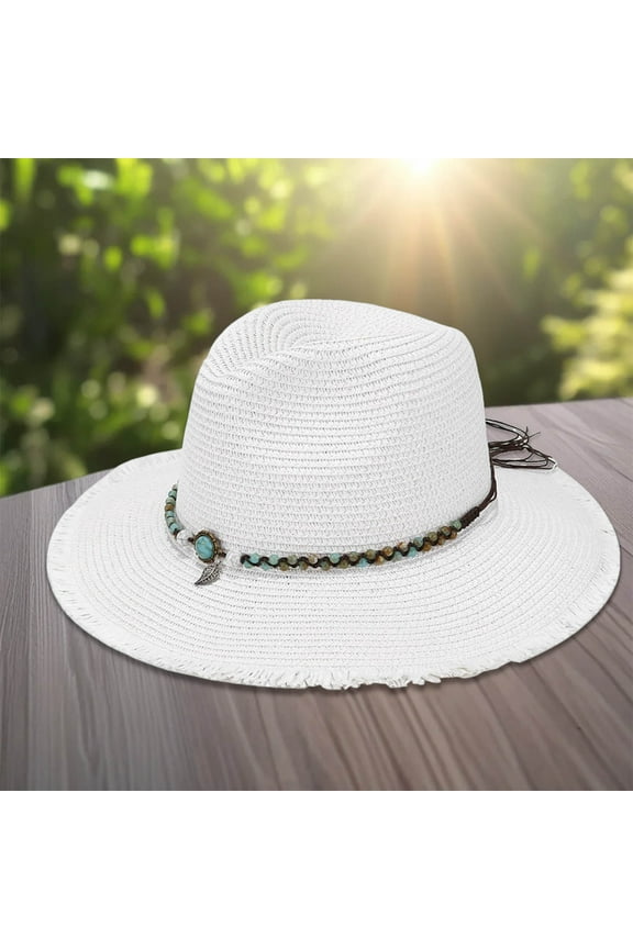 Summer Holiday Casual Style Sun Hat Panama Style Shade Bowler Hat G3 Visor Hiking Hat for Men Fall Style for Women Beach Women Summer Dress Hat Womens Western Hat Womens Beach Visor Ladies Travel Hats
