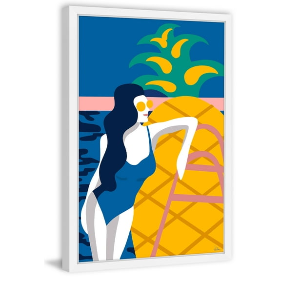 Summer Holiday Framed Painting Print