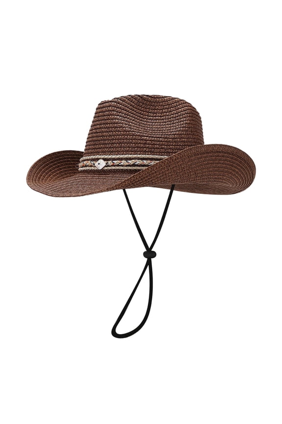 Summer Holiday Panama Style Sun Hat for Women Men Adjustable Brim Shapeable Outdoor Beach Travel Sun Hat