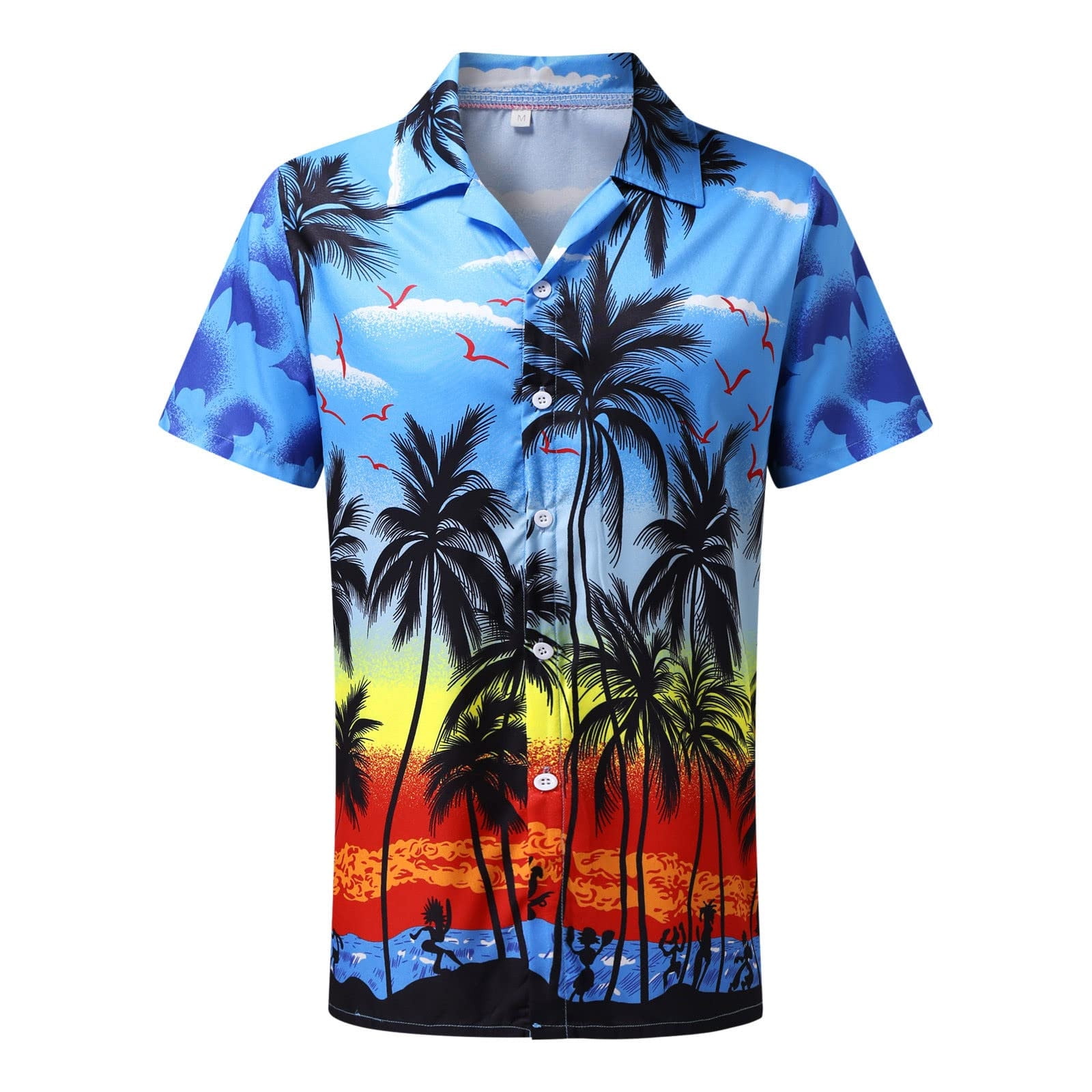 Men's Hawaiian Shirts Summer Holiday Beach Casual Floral