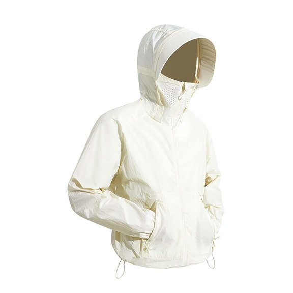 Summer Hoodie for Men Solid Color Outdoor Pocket Zipper Long Sleeved Running and Fitness Sunscreen Plus Size Save 65% Instantly!