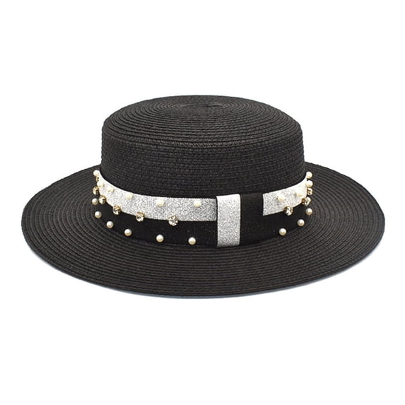 Summer Hot Sales Under $5 Black Cowgirl Hat GIJNRIUIUA Womens Sun Hat Summer Travel Sun Hat Korean Version of the Big Brim Hat Outdoor All Sun Hat Fisherman Hat Newsboy Hats