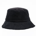 thumbnail image 1 of Summer Hot Sales Under $5 Black Fishing Cap GIJNRIUIUA Women Men Winter Fashion Sport Color Bucket Hats Hairball Raccoon Warm Ski Cap Trim Hat Warm Cap Trucker Hats, 1 of 3