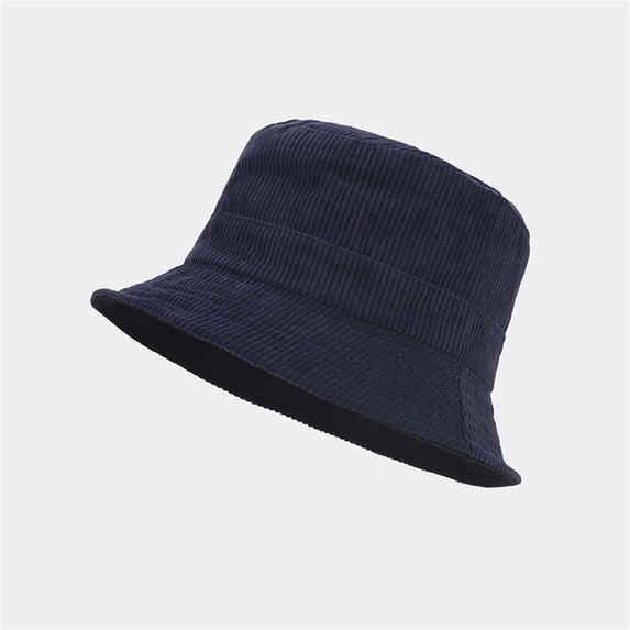 Summer Hot Sales Under $5 Navy Cooling Bucket Hat GIJNRIUIUA Men's and Women's Autumn and Winter Corduroy Fisherman's Hat Double Wear Basin Hat Visor Summer Hats