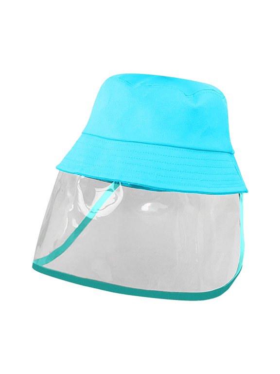 Summer Hot Sales Under $5 Pink Sun Hats GIJNRIUIUA Unisex Anti Droplet Solid Color Visor Shield Bucket Hat Protective Cover Fishmen Sun Cap Baseball Hat