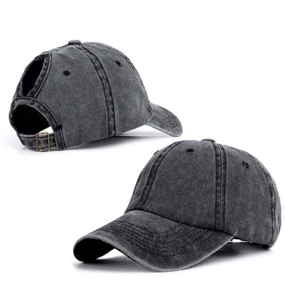 Summer Hot Sales Under $5 Black Baseball Cap GIJNRIUIUA Cap Hat Trucker Unisex Buns Plain Baseball Visor Ponytail Messy Baseball Caps Beret Hat