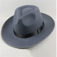 thumbnail image 1 of Summer Hot Sales Under $5 Grey Straw Fedora Hat GIJNRIUIUA Men Women Hard Wide Brim Panama Hat Autumn Cap Fishing Hat, 1 of 4