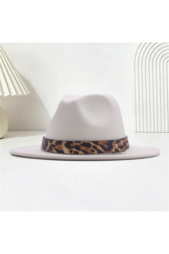 Summer Hot Sales Under $5 White Cowboy Hat GIJNRIUIUA Women Men Bucket Hat Cap Leopard Western Wide Brim Solid Hats Summer Hats