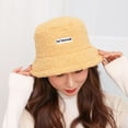 thumbnail image 1 of Summer Hot Sales Under $5 Yellow Hot Summer Bucket Hat GIJNRIUIUA Women's Lamb Fisherman Hat All Outdoor Warm Cowboy Hat, 1 of 3