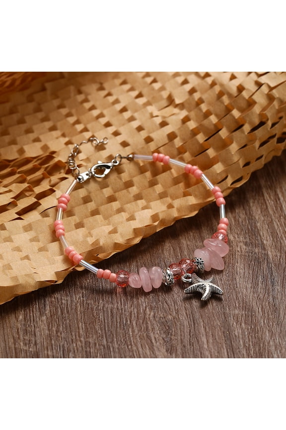 Summer Hot-Selling Ocean Breeze Beach Vacation Beaded Bracelet - DIY Original Design with Seashells and Starfish Charms