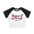 thumbnail image 1 of Summer Hot Sweet girl Goth Print Gentle Y2k Belly shirts Harajuku 2000s Punk Retro Sexy Women Crop Tops T-shirt Emo Creative Tee, 1 of 6