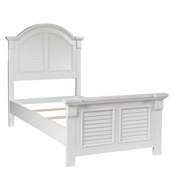 Summer House White Twin Panel Bed