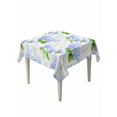 thumbnail image 1 of Summer Hydrangeas Table Cloth, White Blue Flowers Pastoral Leaves Waterproof Tablecloth for Square Tables, Reusable Washable Fabric Table Cover for Restaurant Kitchen Dining Tables 54"x54", 1 of 6