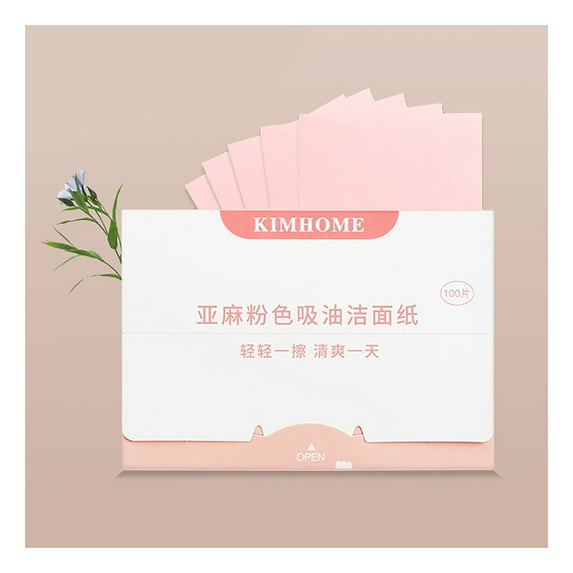The Summer I Turned Pretty Beauty Awwp Clear Out Stock! Oil Absorbing Paper*100 Pieces/1 Box Portable Facial Cleansing Facial Oil-Absorbing Paper Before and After Makeup, Pink