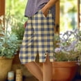 thumbnail image 1 of The Summer I Turned Pretty LEBONYARD Breathable Cotton Ladies Trousers Casual Everyday Wear,Women's Summer Loose Straight Leg Pants with Pockets Side Slit Buttons Five Quarter Pants Beige XL, 1 of 5