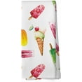 thumbnail image 1 of Summer Ice Cream Cone Kitchen Towels - Seasonal Holiday Hot Summer Dish Towels Gifts for Girls, Friut Ice Pop Decorative Absorbent Dishcloths Hand Towels for Kitchen Decor 18x26 Inches, 1 of 6