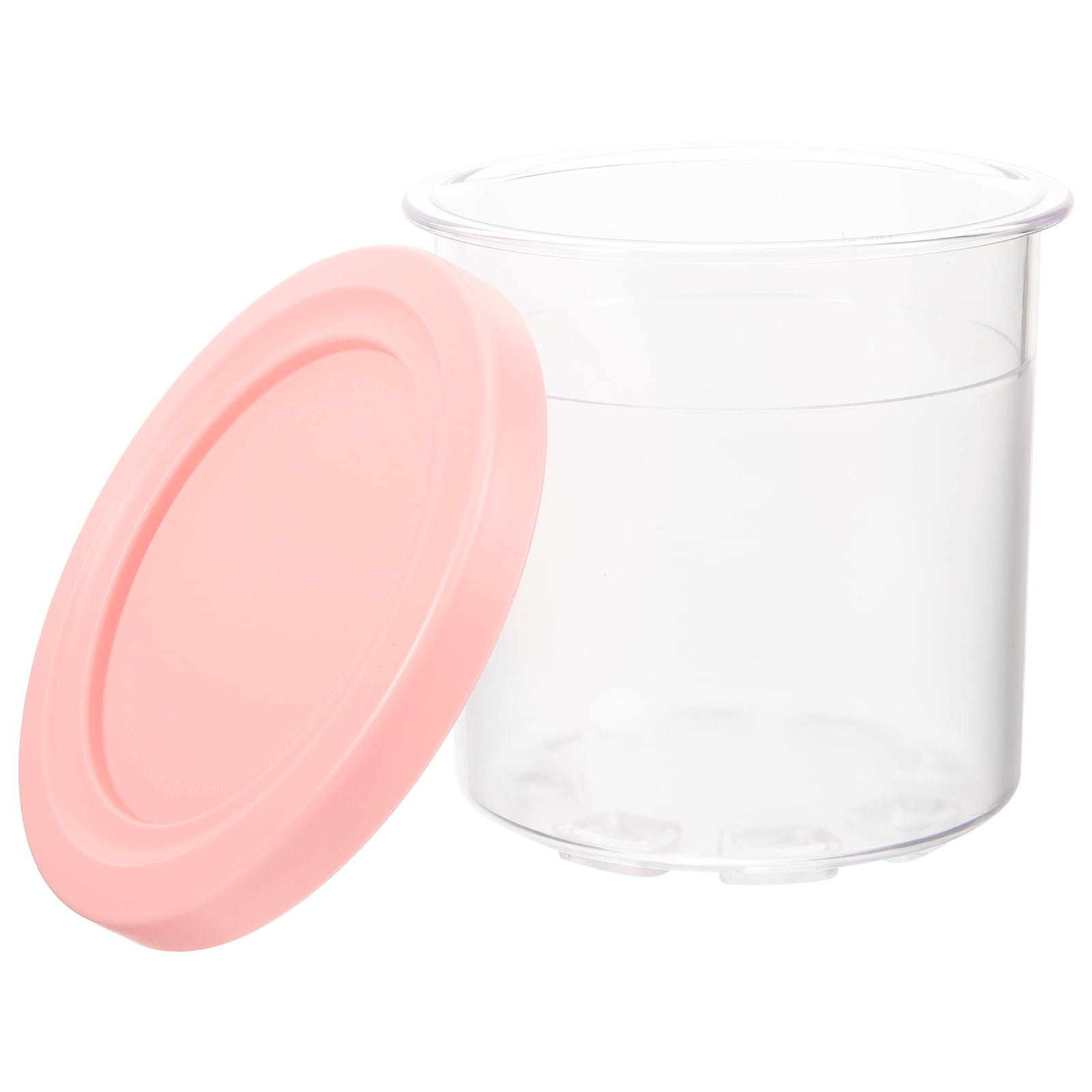 Summer Ice Cream Container Cup Reusable Containers with Lids Food Storage Self Made Shake Jar