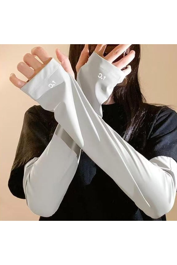 Summer Ice Silk Arm Sleeves Riding Sports Sunscreen Arm Cuff Sleeve Fishnet L5