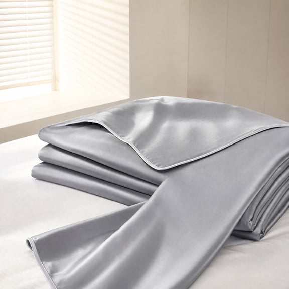 Summer Ice Silk Quilt Class A Cool Fabric Superior Soft Breathable Temperature Regulation Portable Travel Friendly Easy Care Machine Washable Durable Home Bedding