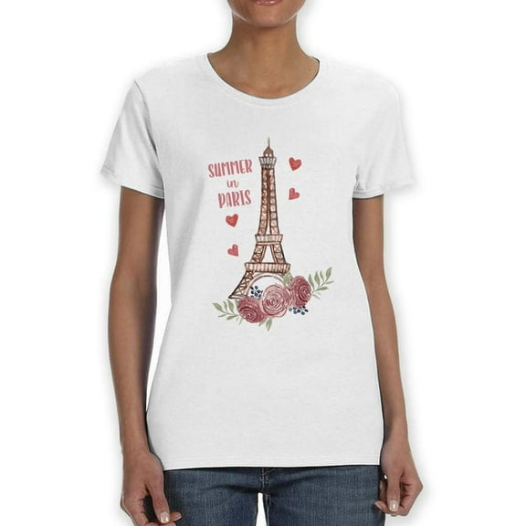 Summer In Paris T-Shirt Women -SPIdeals Designs, Female x-Large