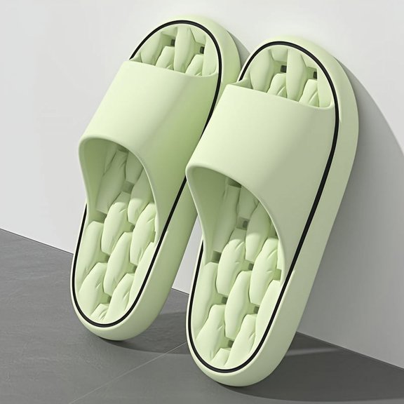 Summer Indoor Non-Slip Bathroom Slippers for Couples, Thickened Hollow-Out Quick-Drying Outdoor Slippers for Women, Women Shoes